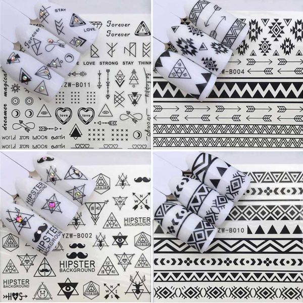 fashion self-adhesive cool nail sticker decals for nail art decorations black white ins bohemian fake nails accessoires finger beauty wraps
fashion self-adhesive cool nail sticker decals for nail art decorations black white ins bohemian fake nails accessoires finger beauty wraps
