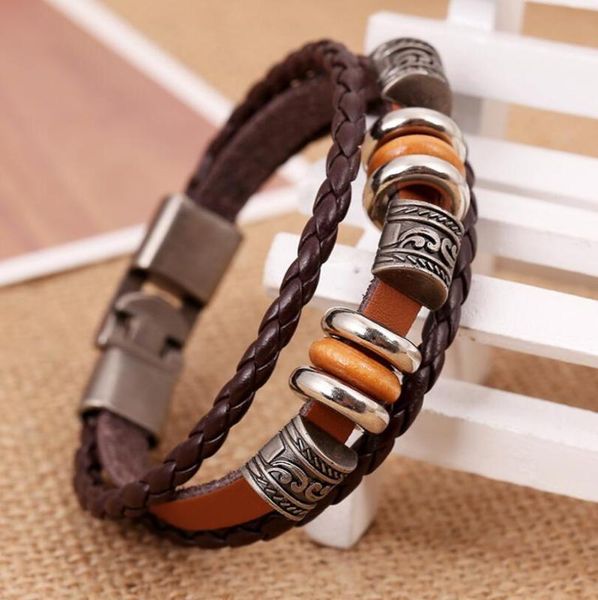 2020 vintage leather wrap bracelets woven multilayer boho bracelet handmade jewelry bohemia beaded hand, Black
2020 vintage leather wrap bracelets woven multilayer boho bracelet handmade jewelry bohemia beaded hand, Black