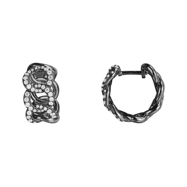sljely 925 sterling silver black grey small chains link hoop earrings cubic zirconia women fashion party jewelry, Golden;silver
sljely 925 sterling silver black grey small chains link hoop earrings cubic zirconia women fashion party jewelry, Golden;silver