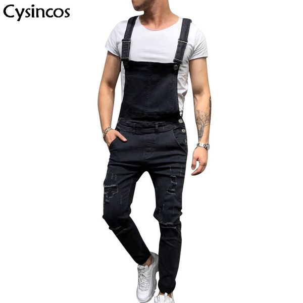cysincos new ripped jeans men full length denim bib overalls 2019 autumn winter streetwear pants casual jeans homme male fashion, Blue
cysincos new ripped jeans men full length denim bib overalls 2019 autumn winter streetwear pants casual jeans homme male fashion, Blue