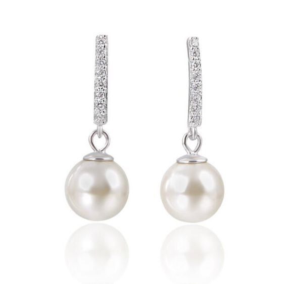 925 sterling silver pearl anniversary engagement charm earings for bridemaids new jewellery pave setting zirconia earrings wholesale, Golden
925 sterling silver pearl anniversary engagement charm earings for bridemaids new jewellery pave setting zirconia earrings wholesale, Golden
