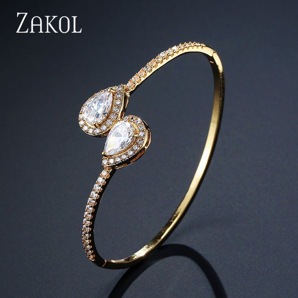 bangle zakol fashion micro pave water drop cubic zirconia baguette bracelet copper base women accessaries fsbp2021, Black
bangle zakol fashion micro pave water drop cubic zirconia baguette bracelet copper base women accessaries fsbp2021, Black