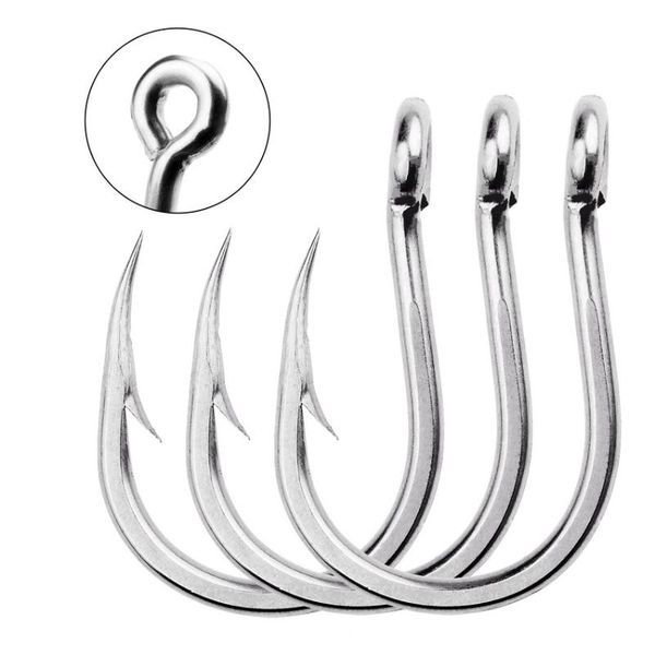 50pcs saltwater fishing hook jigging hook 1/0#-13/0# stainless barbed steel fishhook with hole for fishing accessories
50pcs saltwater fishing hook jigging hook 1/0#-13/0# stainless barbed steel fishhook with hole for fishing accessories