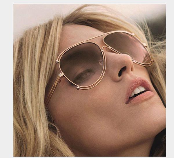 новые солнцезащитные очки с металлической полой оправой в европе и сша популярны многоцветное зеркальное отражение, White;black