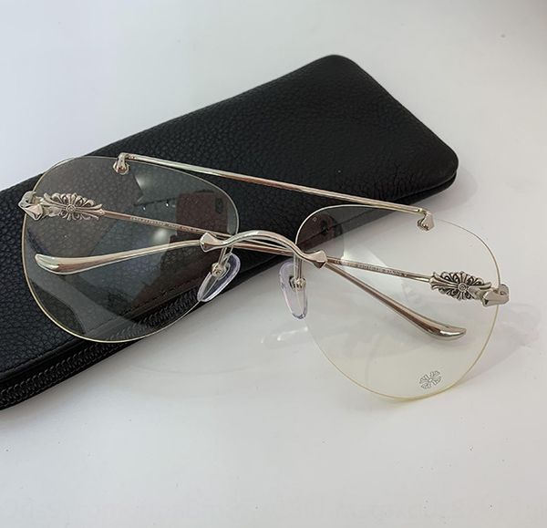 cro myopia men's big face frameless toad glasses frame large frame pilot women's myopia glasses, Silver
cro myopia men's big face frameless toad glasses frame large frame pilot women's myopia glasses, Silver