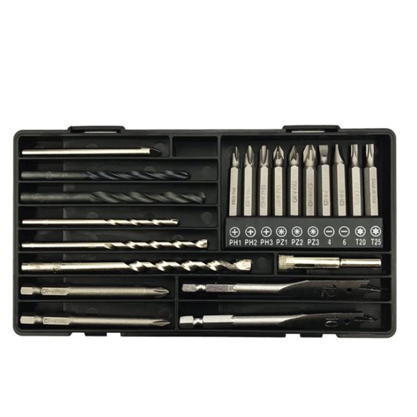 21pcs hss screwdriver twist drill bits tool set with storage box multi-functional drill bit box hardware tools power tools set
21pcs hss screwdriver twist drill bits tool set with storage box multi-functional drill bit box hardware tools power tools set