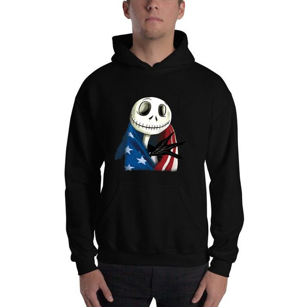 jack skellington hoodie american flag hooded sweatershirt funny pullover, Black
jack skellington hoodie american flag hooded sweatershirt funny pullover, Black
