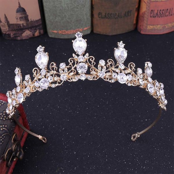 2019 white pink blue gold red crystal diadema jewelry tiaras and crowns bridal bride noiva wedding hair accesorios mujer corona, White;golden
2019 white pink blue gold red crystal diadema jewelry tiaras and crowns bridal bride noiva wedding hair accesorios mujer corona, White;golden