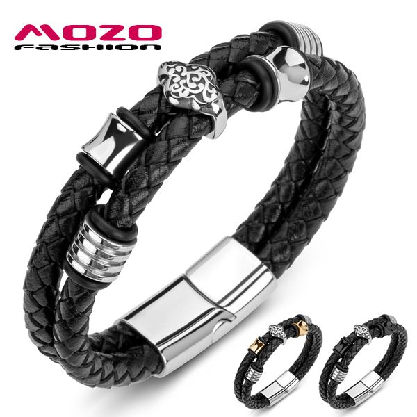 2020 male braided genuine leather stainless steel ethnic bracelet punk bangle women jewelry, Golden;silver
2020 male braided genuine leather stainless steel ethnic bracelet punk bangle women jewelry, Golden;silver