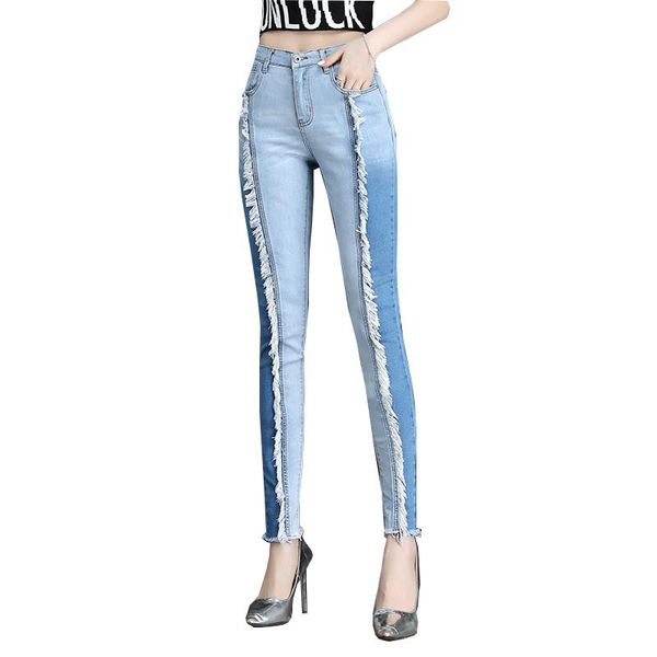 women's jeans womens spring autumn 2021 arrived plus size tassel woman stretchy patchwork denim skinny pencil pants trousers, Blue
women's jeans womens spring autumn 2021 arrived plus size tassel woman stretchy patchwork denim skinny pencil pants trousers, Blue