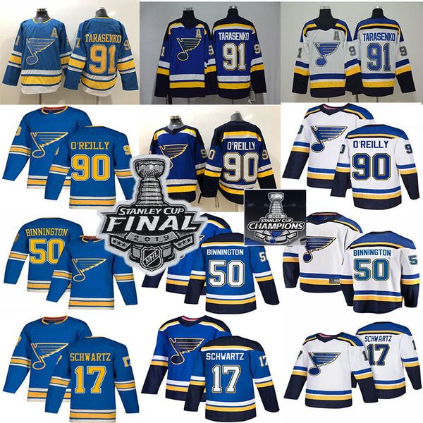 2019 stanley cup final champion st. louis blues 91 vladimir tarasenko 90 ryan o'reilly 50 binnington 17 schwartz 10 schenn hockey jerse, Black;red
2019 stanley cup final champion st. louis blues 91 vladimir tarasenko 90 ryan o'reilly 50 binnington 17 schwartz 10 schenn hockey jerse, Black;red