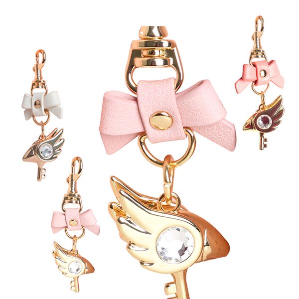 cardcaptor sakura 20th anniversary bowknot golden jewelry keychain pendant bag charms handbag accessory purse ornament, Black
cardcaptor sakura 20th anniversary bowknot golden jewelry keychain pendant bag charms handbag accessory purse ornament, Black