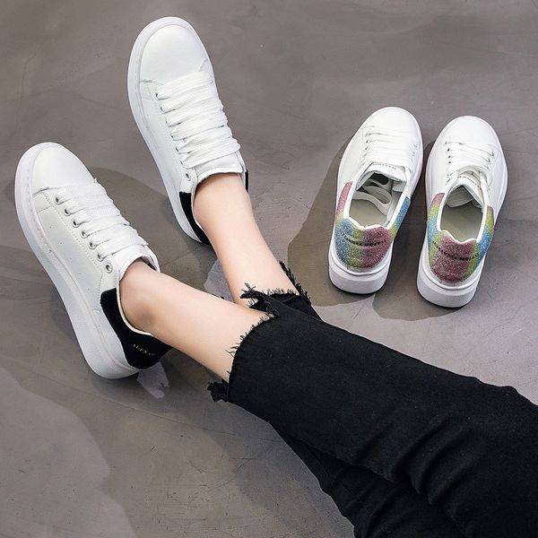 lace-up white shoes genuine leather thick bottomed versatile 2019 spring and summer new style students korean-style low-cut fash, Black
lace-up white shoes genuine leather thick bottomed versatile 2019 spring and summer new style students korean-style low-cut fash, Black