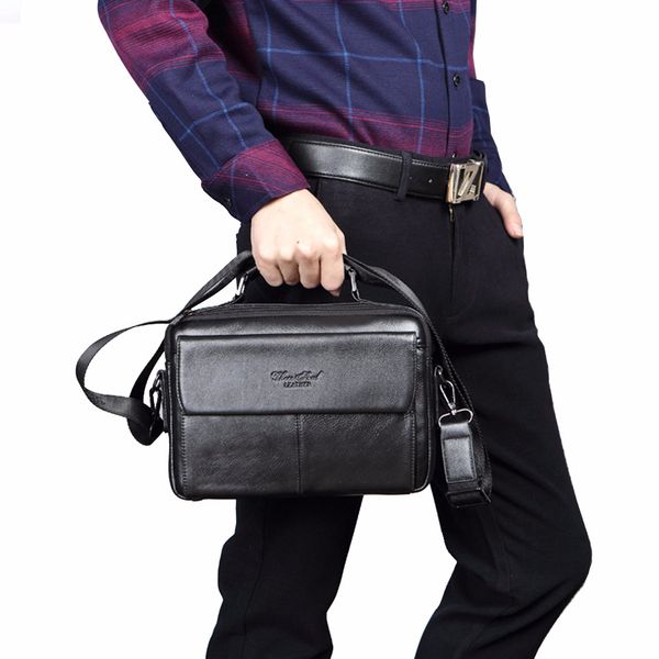 famous brand men's leather first layer business messenger shoulder cross body bag male tote handbag purse briefcase bags cj191129, Black;red
famous brand men's leather first layer business messenger shoulder cross body bag male tote handbag purse briefcase bags cj191129, Black;red