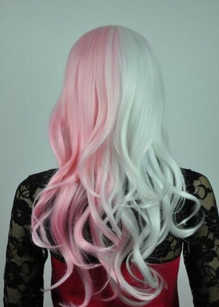 + new cos pink mix white wig long curly hair wig, Black;brown
+ new cos pink mix white wig long curly hair wig, Black;brown