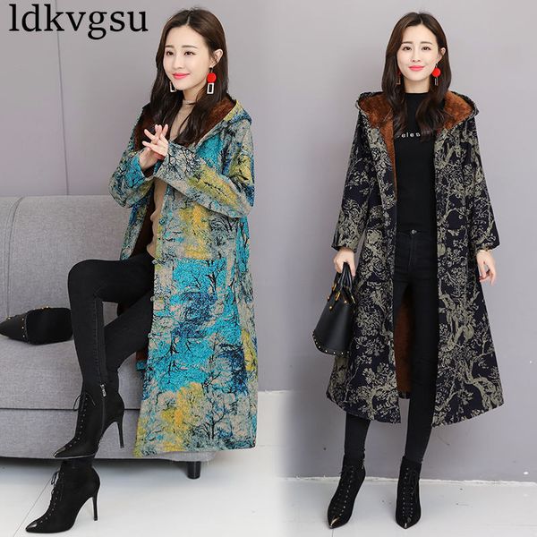 2019 new winter jackets female retro buckle national wind long plus cotton velvet thickening hooded parkas coat v144 y190926, Black;white
2019 new winter jackets female retro buckle national wind long plus cotton velvet thickening hooded parkas coat v144 y190926, Black;white