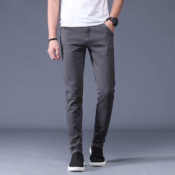 2019 autumn new mens fashion boutique straight solid color casual pants men's slim casual trousers black wine red gray blue
2019 autumn new mens fashion boutique straight solid color casual pants men's slim casual trousers black wine red gray blue