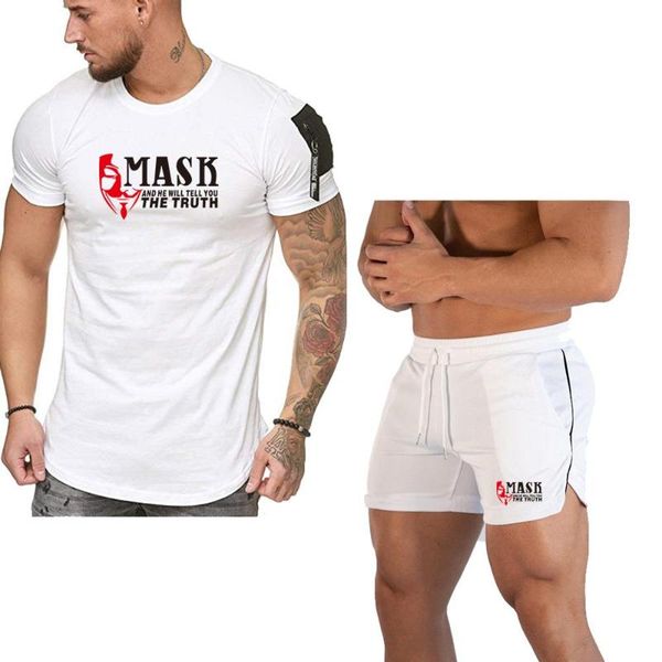 men hip hop short sleeve t-shirt men's summer gym workout men's breathable net quick-drying sportswear jogging beach shorts set, White;black
men hip hop short sleeve t-shirt men's summer gym workout men's breathable net quick-drying sportswear jogging beach shorts set, White;black