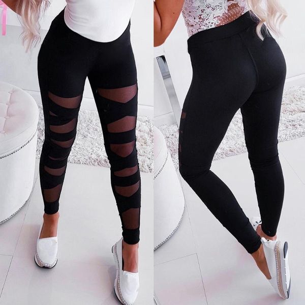 fashion womens elastic perspective splice leggings ladies black mesh sport casual solid yoga pants legging sport femme #ss, White;red
fashion womens elastic perspective splice leggings ladies black mesh sport casual solid yoga pants legging sport femme #ss, White;red