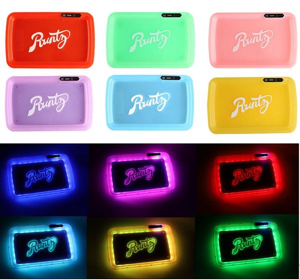 Metal large LED Glow Rolling Tray 550mah Built-in Battery LED Light Glowtray Quick Charge Runty Dry Herb Tobacco Storage Metal Tray Holder
Metal large LED Glow Rolling Tray 550mah Built-in Battery LED Light Glowtray Quick Charge Runty Dry Herb Tobacco Storage Metal Tray Holder
