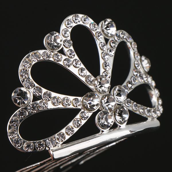 mini tiara princess crystal flower crown with comb headpiece, Silver
mini tiara princess crystal flower crown with comb headpiece, Silver