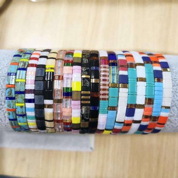 35pcs send at radom accessories for women boho bracelets miyuki tila beads bracelet women beach jewelry fashion rainbow bracelet, Golden;silver
35pcs send at radom accessories for women boho bracelets miyuki tila beads bracelet women beach jewelry fashion rainbow bracelet, Golden;silver