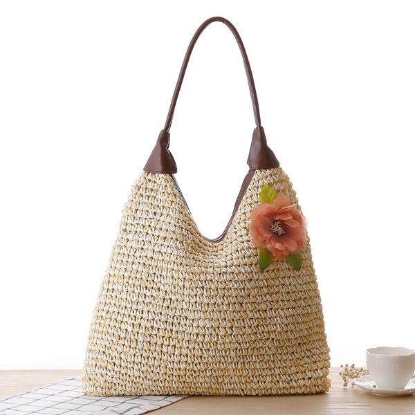 factory price pastoral flowers temperament pu handle shoulder straw bag woven bag beach designers women's handbag
factory price pastoral flowers temperament pu handle shoulder straw bag woven bag beach designers women's handbag