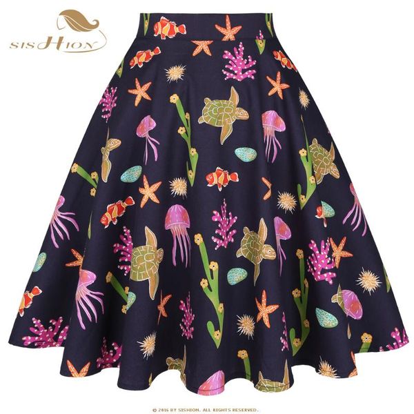 sishion summer new animal print a-line swing skirt high waist cotton turtle starfish women ladies beach skirt faldas vd0020, Black
sishion summer new animal print a-line swing skirt high waist cotton turtle starfish women ladies beach skirt faldas vd0020, Black