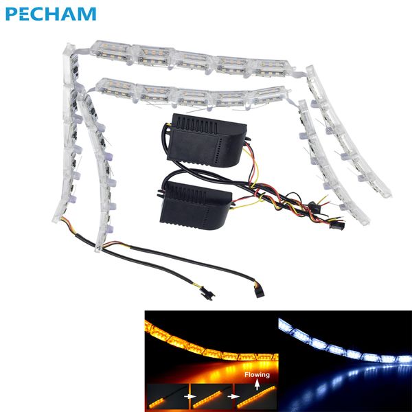 2 шт. автомобиль гибкий switchback led knight rider strip light для фар последовательная мигалка drl течет янтарный сигнал поворота огни
2 шт. автомобиль гибкий switchback led knight rider strip light для фар последовательная мигалка drl течет янтарный сигнал поворота огни
