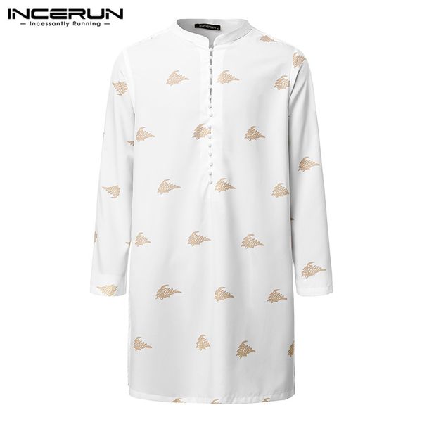 vintage men printed shirts long sleeve button street stand collar 2019 long shirts men casual oversize 5xl incerun, White;black
vintage men printed shirts long sleeve button street stand collar 2019 long shirts men casual oversize 5xl incerun, White;black