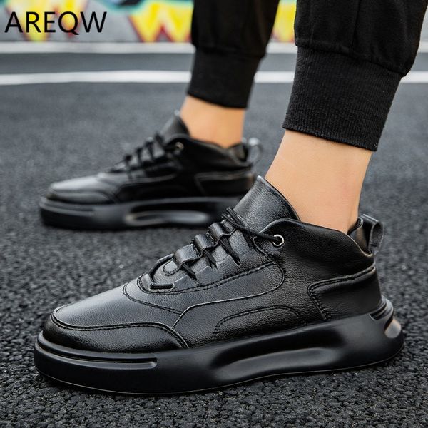 2019 men casual shoes new designer sneakers split leather men zapatillas fashion chaussure homme comfortable footwear, Black
2019 men casual shoes new designer sneakers split leather men zapatillas fashion chaussure homme comfortable footwear, Black