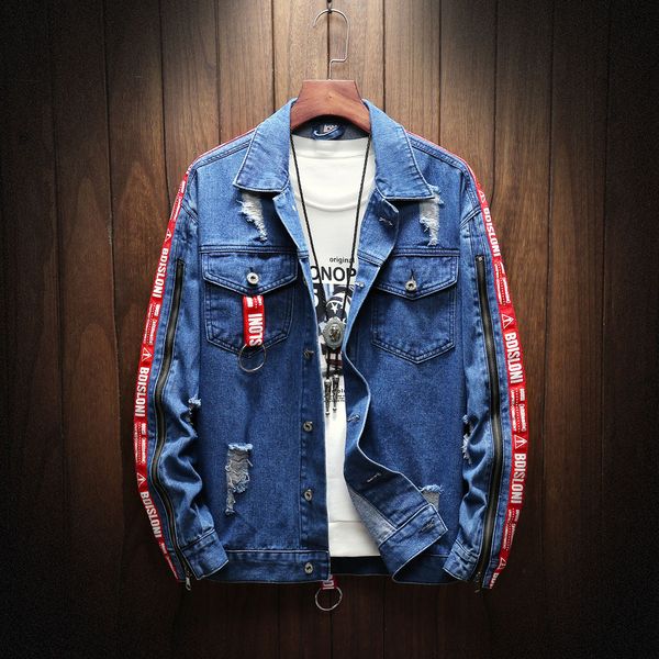 men's jacket fashion autumn winter casual vintage wash distressed denim jacket coat outwear casual mens blouse, Black;brown
men's jacket fashion autumn winter casual vintage wash distressed denim jacket coat outwear casual mens blouse, Black;brown