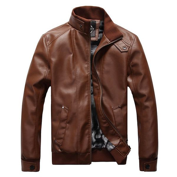 new brand men's leather jacket men thick warm stand collar plus size jacket slim youth motorcycle suede coats male, Black
new brand men's leather jacket men thick warm stand collar plus size jacket slim youth motorcycle suede coats male, Black