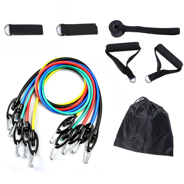 11 pcs/set resistance bands yoga tubes pull rope crossfit training body exercise chest expander pilates fitness with bag c25b15
11 pcs/set resistance bands yoga tubes pull rope crossfit training body exercise chest expander pilates fitness with bag c25b15