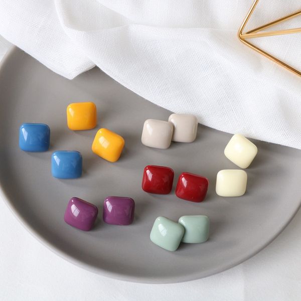 vintage simple color resin square geometric stud earring fashion charming jewelry women gift for women wholesale, Golden;silver
vintage simple color resin square geometric stud earring fashion charming jewelry women gift for women wholesale, Golden;silver