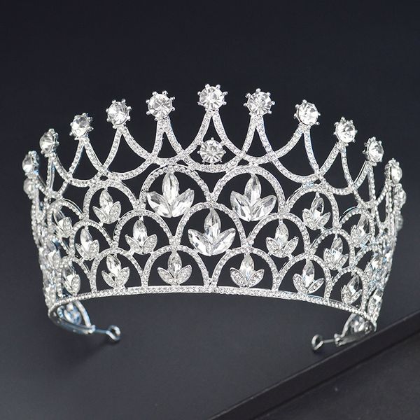 luxury fashion silver bride crown wedding crystal hair accessories princess rhinestone headdress ladies handmade headdress, Golden;white
luxury fashion silver bride crown wedding crystal hair accessories princess rhinestone headdress ladies handmade headdress, Golden;white