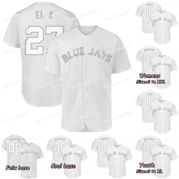 2019 Players Weekend Toronto Blue Vladimir Guerrero Jr EL K 16 Freddy Galvis Toco 15 Randal Grichuk Grich 14 Justin Smoak Moakey Jays Jersey
2019 Players Weekend Toronto Blue Vladimir Guerrero Jr EL K 16 Freddy Galvis Toco 15 Randal Grichuk Grich 14 Justin Smoak Moakey Jays Jersey