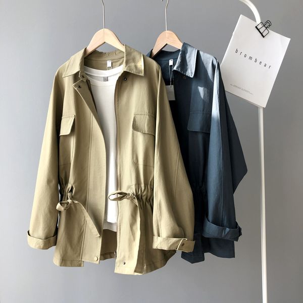 khaki trench coat women long clothes loose coat casual drawstring waistband windbreaker female 2020 new spring autumn outerwear, Tan;black
khaki trench coat women long clothes loose coat casual drawstring waistband windbreaker female 2020 new spring autumn outerwear, Tan;black