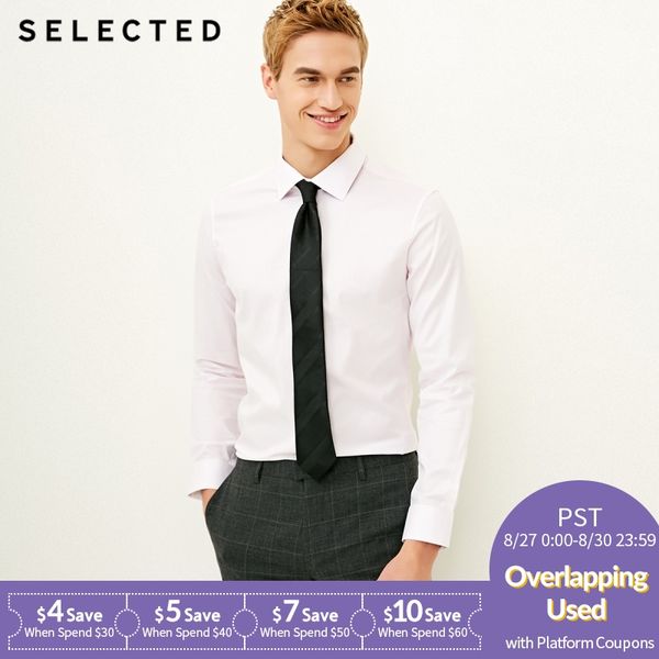 men's slight stretch cotton-blend pure color slim fit long-sleeved shirt s|418105537, White;black
men's slight stretch cotton-blend pure color slim fit long-sleeved shirt s|418105537, White;black