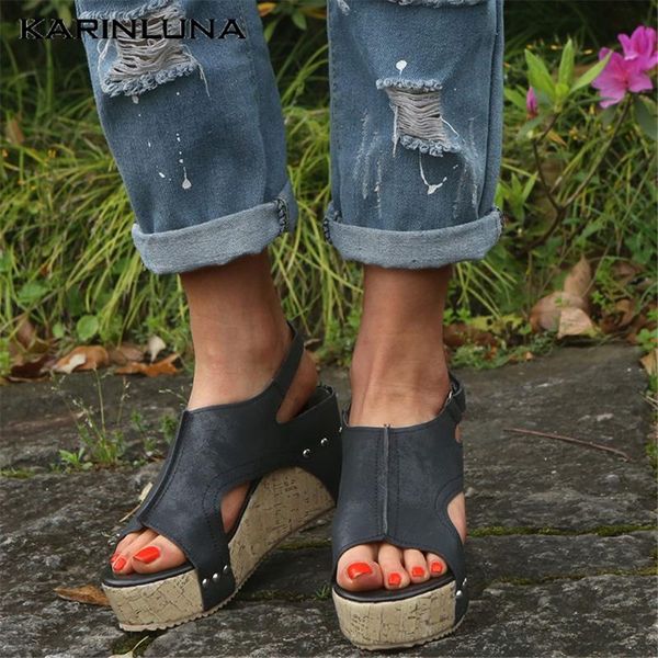 karin 2020 design large size 43 elegant women sandals wedges platform pumps summer leisure woman sandals, Black
karin 2020 design large size 43 elegant women sandals wedges platform pumps summer leisure woman sandals, Black