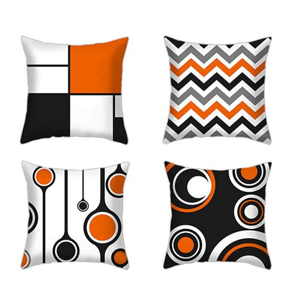 pillow case 4pcs geometric cushion decorative square pillows cover
