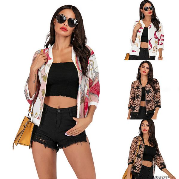 womens designer season zipper trend casual printing jacket loose clothing9rewh, Black;brown
womens designer season zipper trend casual printing jacket loose clothing9rewh, Black;brown