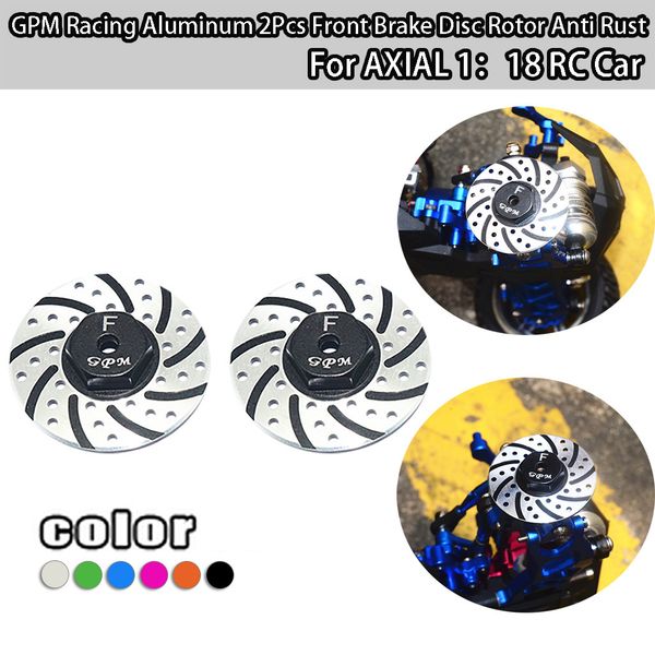 2019 new gpm racing aluminum 2pcs front brake disc rotor anti rust for axial 1/18 rc car
2019 new gpm racing aluminum 2pcs front brake disc rotor anti rust for axial 1/18 rc car