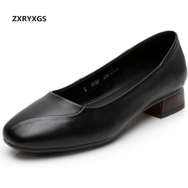 autumn square head genuine leather shoes female shallow mouth low heel shoes women's comfort soft non-slip mother, Black
autumn square head genuine leather shoes female shallow mouth low heel shoes women's comfort soft non-slip mother, Black