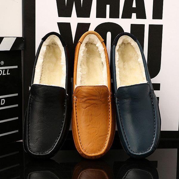 velvet leather shoes men winter casual men shoes leather plus size mens casual slip on flat shoe for driving, Black
velvet leather shoes men winter casual men shoes leather plus size mens casual slip on flat shoe for driving, Black