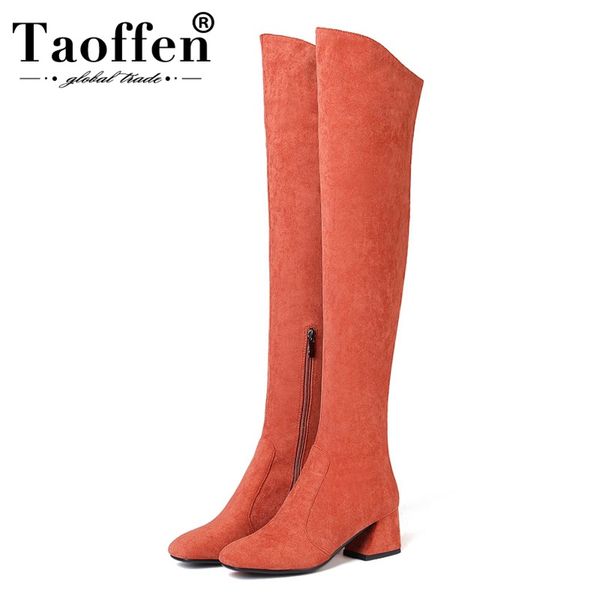 taoffen 2020 women 4 colors over the knee boots square toe zipper high heel black add fur women motorcycle boots size 34-43
taoffen 2020 women 4 colors over the knee boots square toe zipper high heel black add fur women motorcycle boots size 34-43