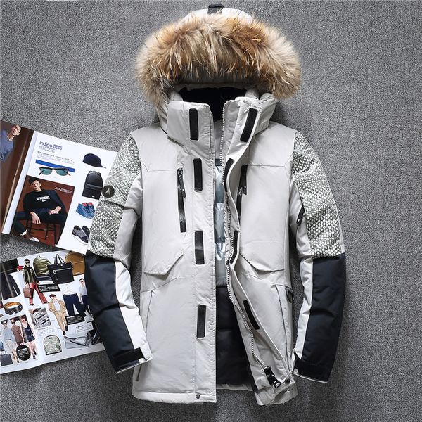 2017 winter thick male duck down jacket men fashion hooded down coat patchwork windproof waterproof parka man -20 degree, Black
2017 winter thick male duck down jacket men fashion hooded down coat patchwork windproof waterproof parka man -20 degree, Black
