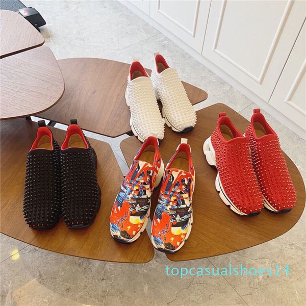 fashion luxury red bottom men women casual spikes rivets rhinestone shoes low walking shoes sneakers chaussures de sport slip on t14, Black
fashion luxury red bottom men women casual spikes rivets rhinestone shoes low walking shoes sneakers chaussures de sport slip on t14, Black