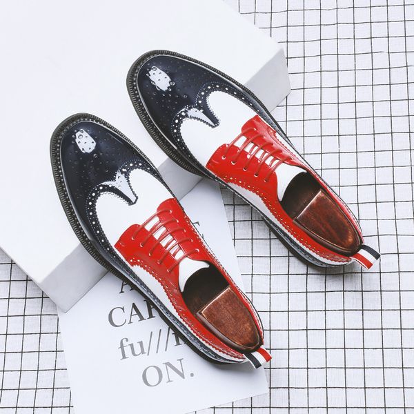 will code leather shoes england leisure time patent leather spelling colour cloth shoes business, Black
will code leather shoes england leisure time patent leather spelling colour cloth shoes business, Black
