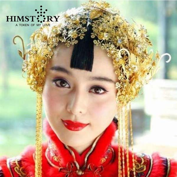 handmade tassel bridal crown vintage bridal hair accessories gold suit chinese style jewelry, Golden;white
handmade tassel bridal crown vintage bridal hair accessories gold suit chinese style jewelry, Golden;white